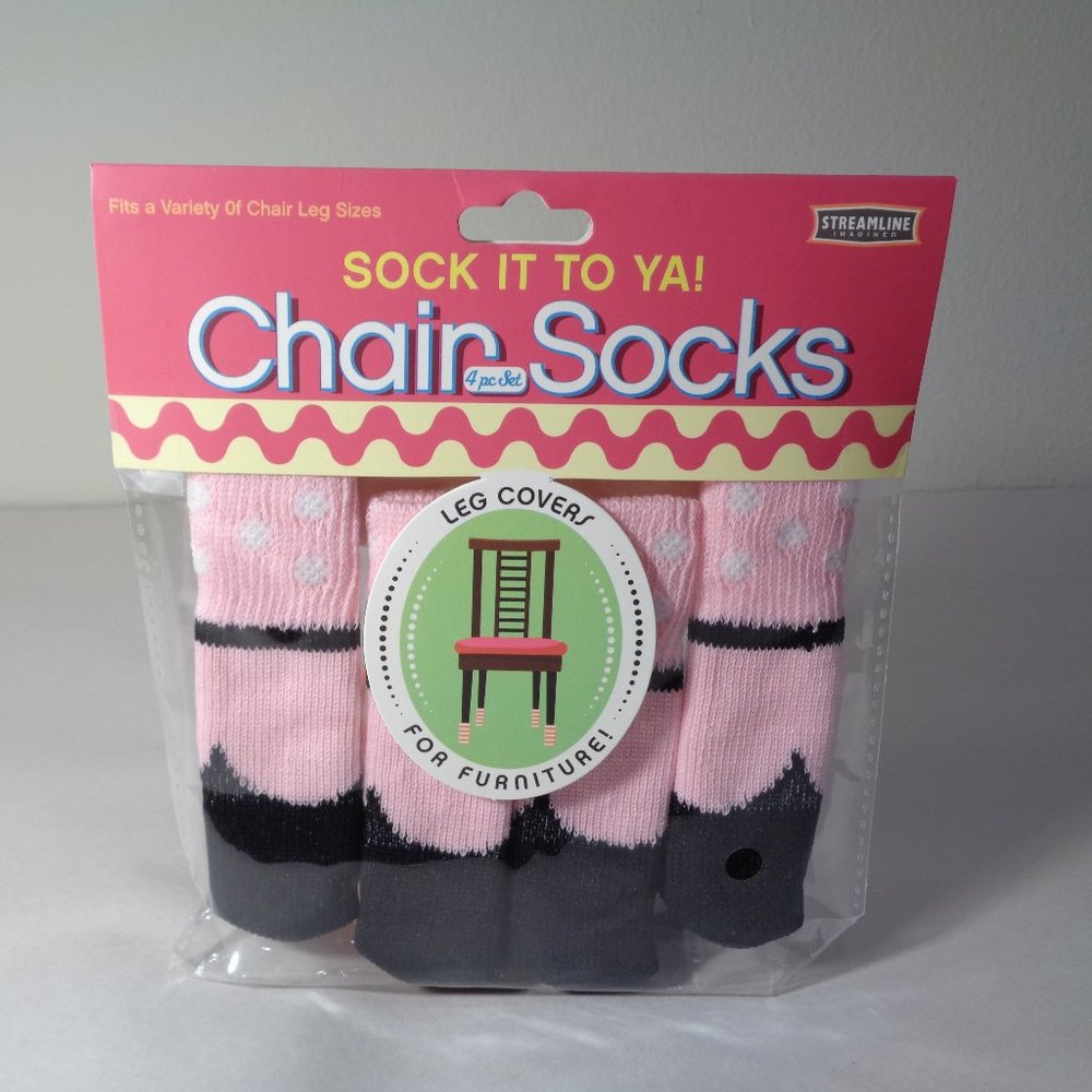 SOCK IT TO YA! New Chair Socks Leg Covers 4 Pc Set